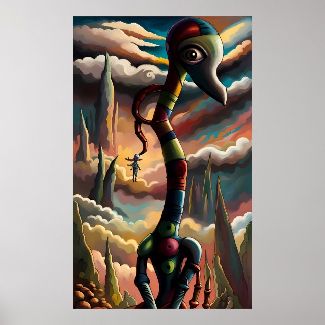 Poster O Longo e Curto - Ken Gage Art (Frente)