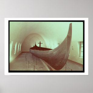 Póster O longship de Gokstad (madeira)