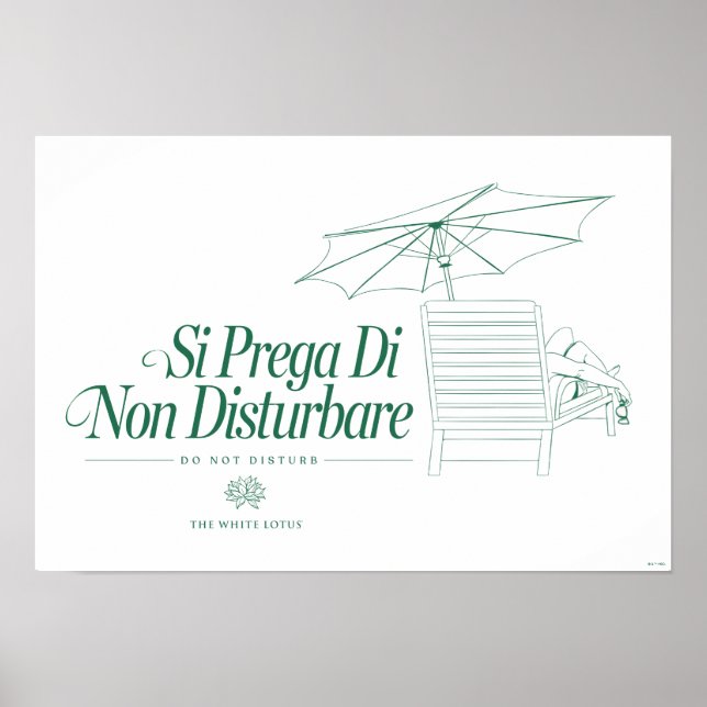 Poster O Lotus Branco Não Incomoda (Frente)