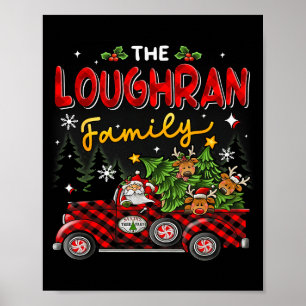 Poster O Loughran Família Natal Combinando Pijamas Gro