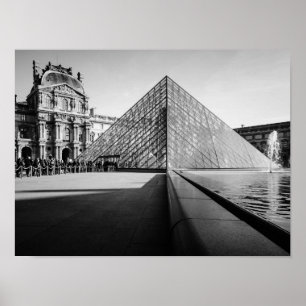 Poster O Louvre em PB