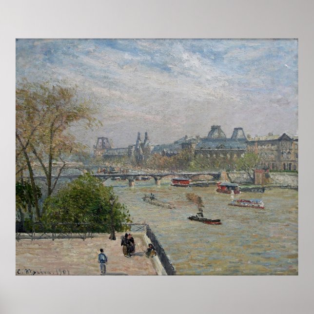 Poster O Louvre, Primavera Camille Pissarro (Frente)
