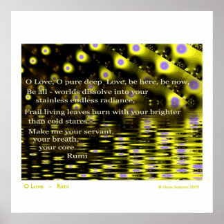 Póster O Love - Rumi