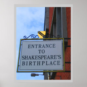 Póster O lugar de nascimento de Shakespeare