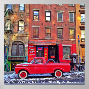 Poster O lugar de St Mark, NYC fevereiro de 2015
