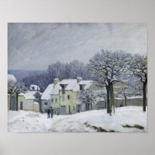 Póster O lugar du Chenil no Margoso-le-Roi, neve, 1876
