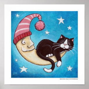 Poster O lugar o mais seguro para uma sesta do gato