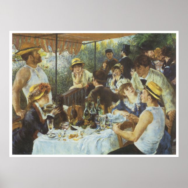 Póster O Luncheon do Partido Barco, 1881 (Frente)