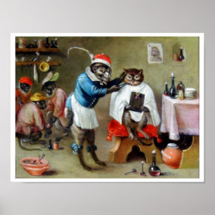 Póster O macaco do barbeiro