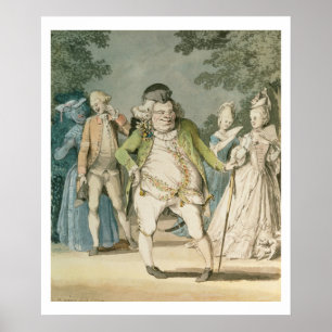 Póster O macarrão, 1774 (w/c no papel)