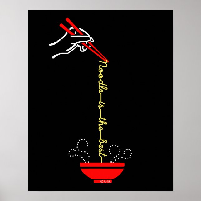 Poster O macarrão é o melhor (Frente)