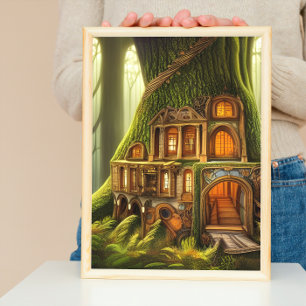 Poster O Magical Carved Treehouse