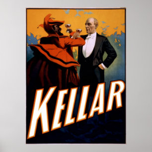 Poster O mágico Kellar brinda o diabo