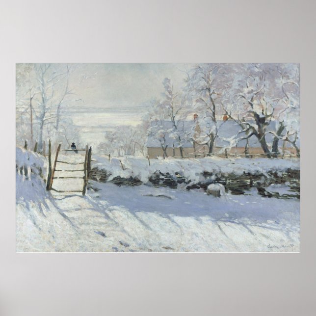 Poster O Magpie - Claude Monet - Die Elster - La Pie (Frente)