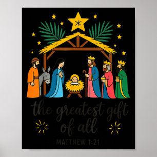 Poster O Maior Presente Para Todo o Natal Natividade Jesu