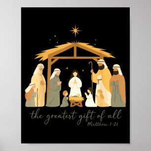 Poster O Maior Presente Para Todo o Natal Natividade Jesu