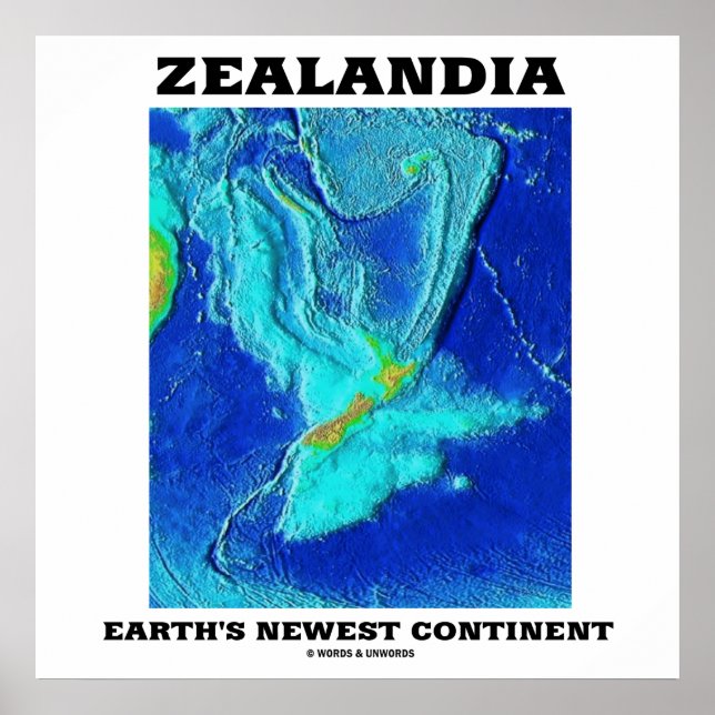 Poster O mais novo continente da Terra na Zealandia (Frente)
