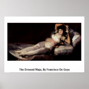 Póster O Maja vestido, por Francisco De Goya