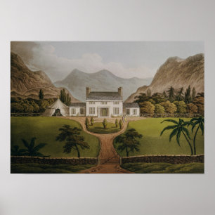Póster O Mal-Maison de Bonaparte em St Helena, 1821