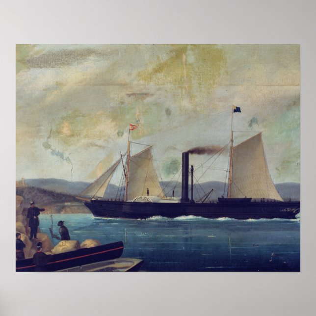 Póster O "Mallorcan", navio no qual George Sand e Cho (Frente)