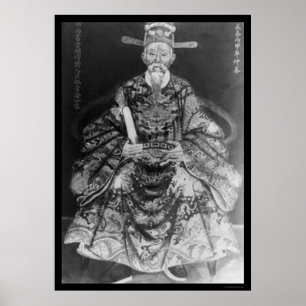 Poster O mandarino Saigon Vietnam 1910