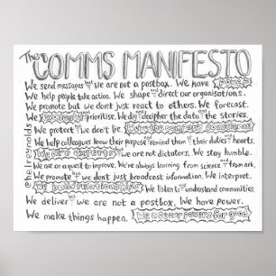 Poster O manifesto de Comms