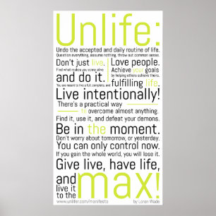 Póster O Manifesto de Unlifer