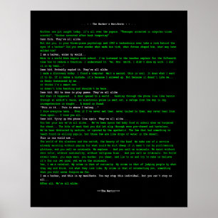 Poster O Manifesto do Hacker