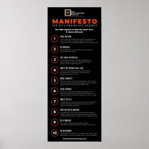 Poster O Manifesto para Restaurantes Pendentes 2.0