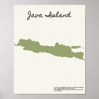Poster O mapa de Java