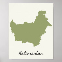 O Mapa de Kalimantan