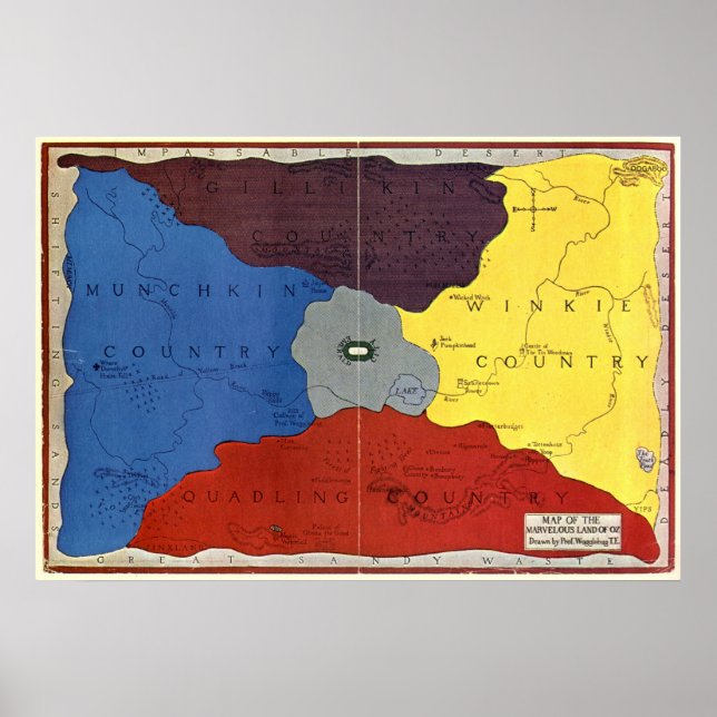 Poster O Mapa de Oz (Frente)