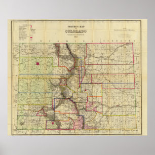 Poster O mapa de Thayer de Colorado 2