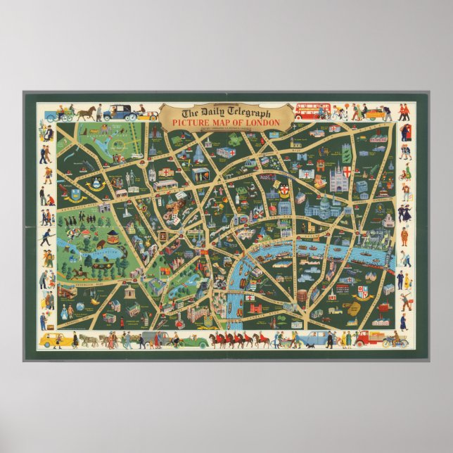 Poster O Mapa Diário de Imagens do Telégrafo de Londres (Frente)