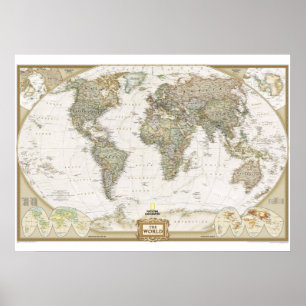 Poster O mapa do mundo