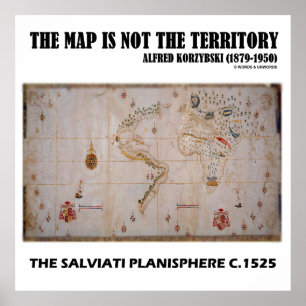 Poster O Mapa Não É O Território Planisphere Salviati