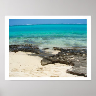 Póster O mar balança a paisagem da ilha de Vanuatu da