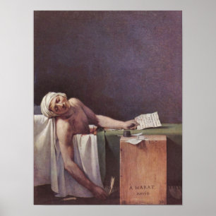 Póster O Marat assassinado por Jacques-Louis David