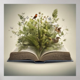 Poster O maravilhoso livro aberto