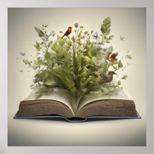 Poster O maravilhoso livro aberto