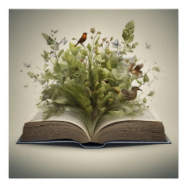 Póster O maravilhoso livro aberto