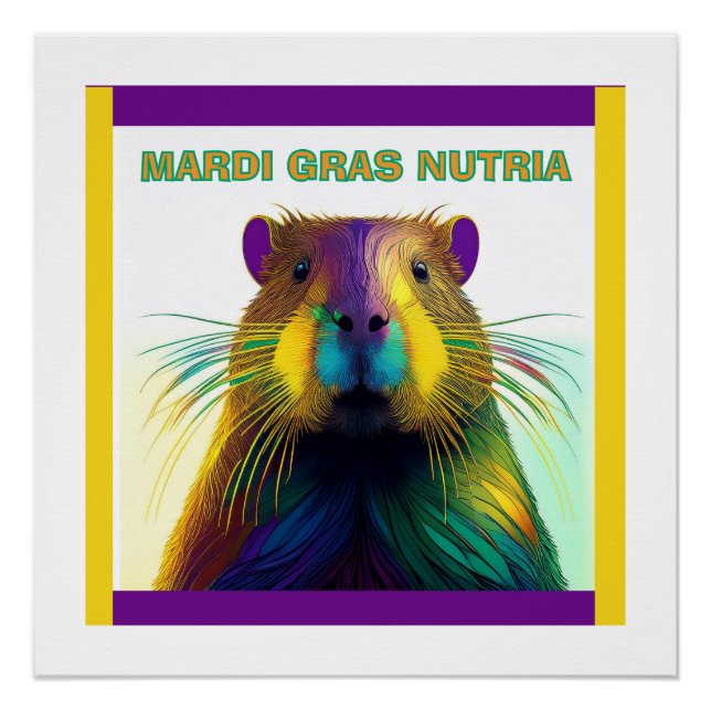 Póster O Mardi Gras Nutria (Frente)