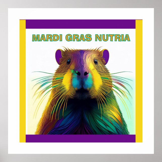 Poster O Mardi Gras Nutria (Frente)