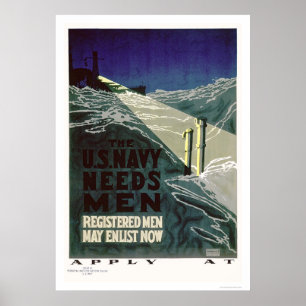Póster O marinho de E.U. precisa os homens (US02300)
