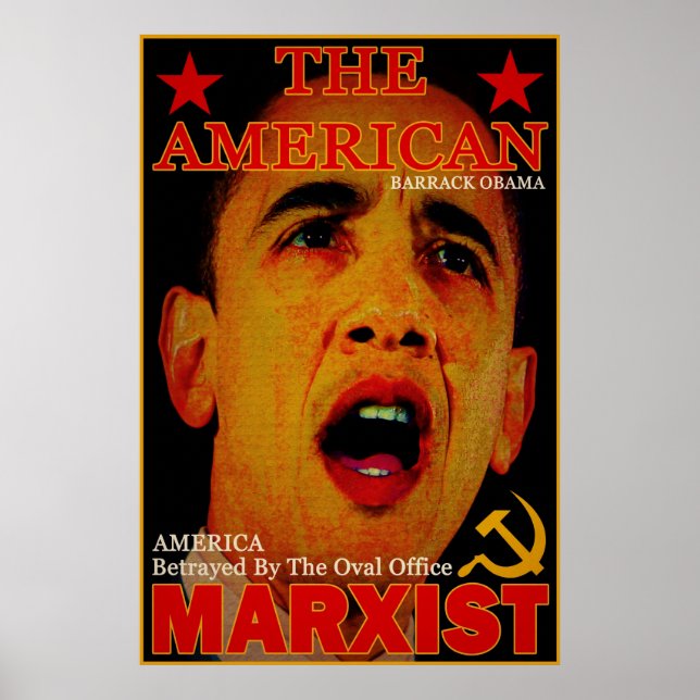 Poster O marxista americano (Frente)