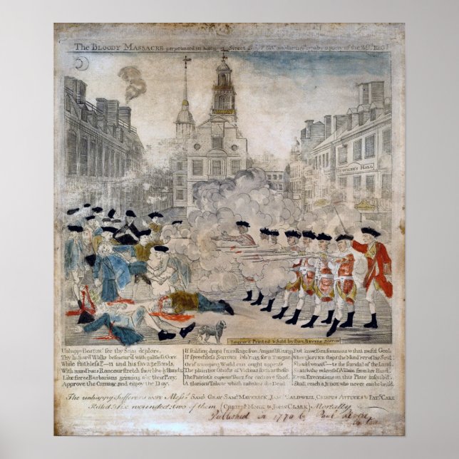 Póster O Massacre de Boston (Frente)