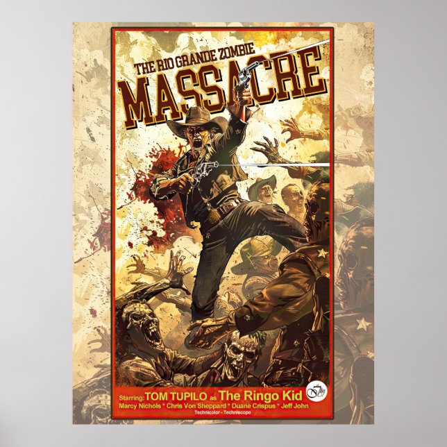 Poster O Massacre de Zumbis do Rio Grande (Frente)