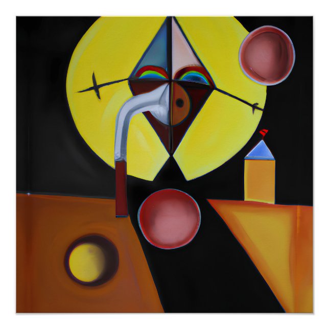 Póster O Médico da Peste - Pintura a Óleo (Frente)