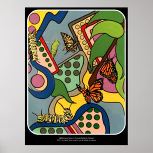 Póster O meio século abstrai a pintura da fábrica da