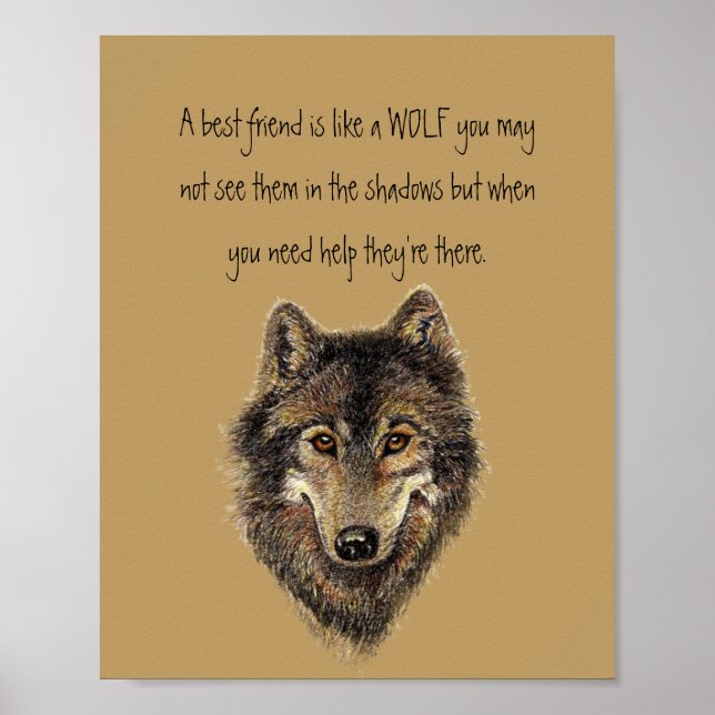 Poster O melhor amigo, Lobo Inspirador, Lobos (Frente)